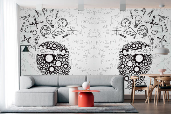 imagen de Fotomural pensamiento de estudiante en decoracionesenvinilo.com