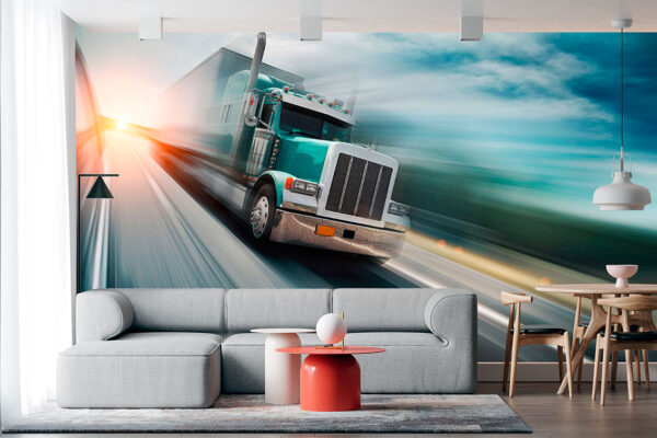 imagen de Fotomural camión en ruta en decoracionesenvinilo.com