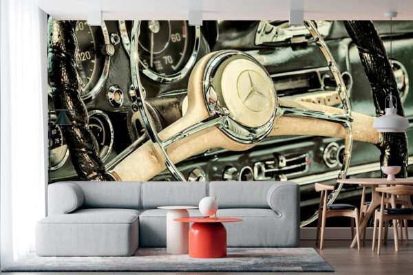 imagen de Fotomural volante coche Mercedes en decoracionesenvinilo.com