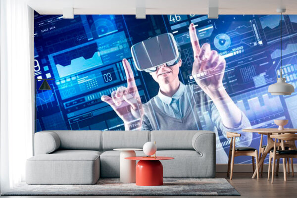 imagen de Fotomural gafas de realidad virtual en decoracionesenvinilo.com